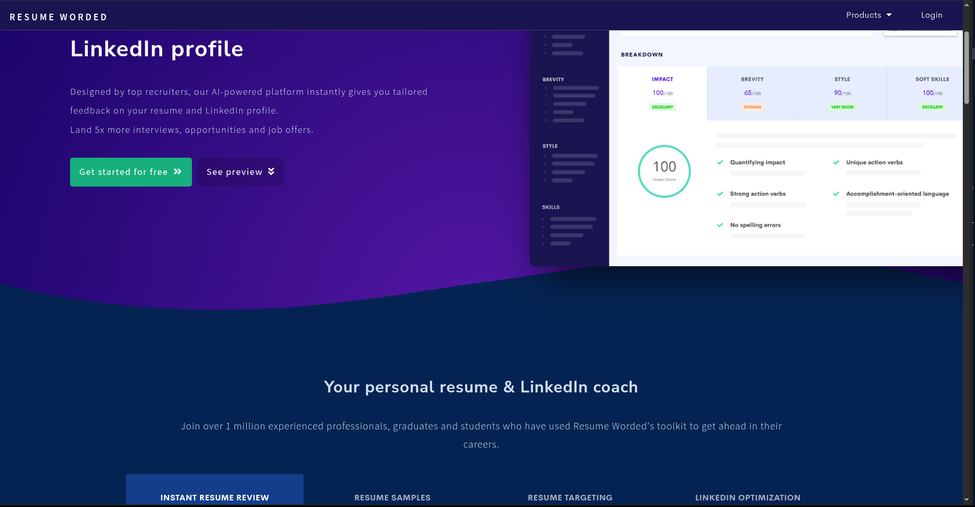 Resume Worded AI Analysis
